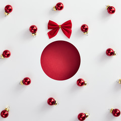 Minimal christmas bauble shape