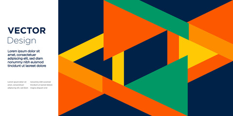 Abstract bright colorful geometric background