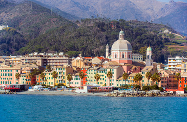 Pegli beach, It is one of the most popular beach resorts on the Mediterranean Sea