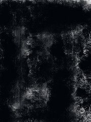 Dark grunge background with textures -black and white