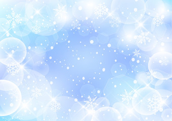 幻想的な雪景色の背景