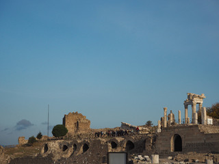 トルコ、トルコ旅行、Turkey、トルコの景色、、犬、仔犬、家族、図書館、パムッカレ、絶景、パラグライダー、図書館、エフェス、エフェス図書館、エフェス遺跡、アクロポリス、木馬、遺跡、