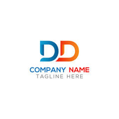 Initial DD Letter Logo With Creative Modern Business Typography Vector Template. Creative Letter DD Logo Vector.