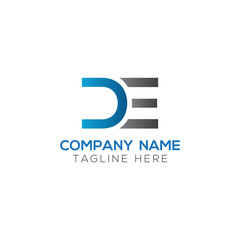 Initial DE Letter Logo With Creative Modern Business Typography Vector Template. Creative Letter DE Logo Vector.