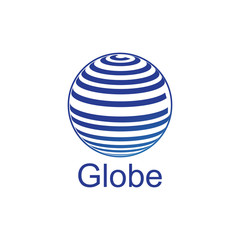 globe logo and icon Vector design Template-Vector