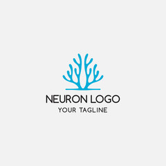 Neuron logo design concept - vector