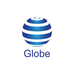 globe logo and icon Vector design Template-Vector