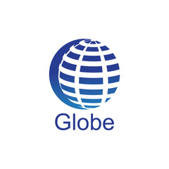 globe logo and icon Vector design Template-Vector