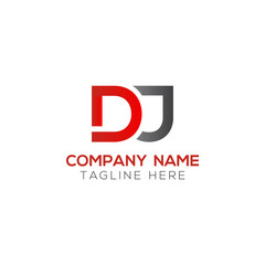 Initial DJ Letter Logo With Creative Modern Business Typography Vector Template. Creative Letter DJ Logo Vector.