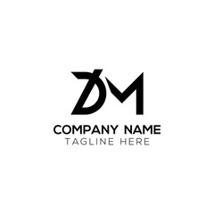 Initial DM Letter Logo With Creative Modern Business Typography Vector Template. Creative Letter DM Logo Vector.