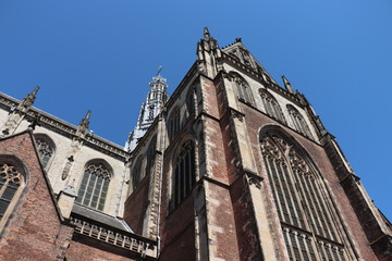 Haarlem, the Netherlands - July 8th 2018: Saint Bavo Church