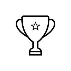 Trophy icon. Design template vector