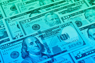 Dollar bank note money for background