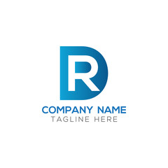 Initial DR Letter Logo With Creative Modern Business Typography Vector Template. Creative Letter DR Logo Vector.