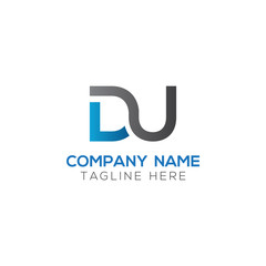 Initial DU Letter Logo With Creative Modern Business Typography Vector Template. Creative Letter DU Logo Vector.