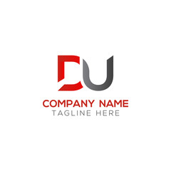Initial DU Letter Logo With Creative Modern Business Typography Vector Template. Creative Letter DU Logo Vector.