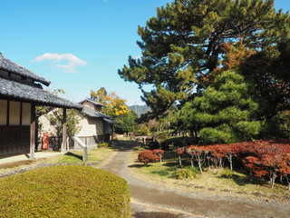 田中城跡地、藤枝、ふじえだ、焼津、やいづ、YAIZU、FUJIEDA、紅葉、和風、古民家、