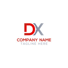Initial DX Letter Logo With Creative Modern Business Typography Vector Template. Creative Letter DX Logo Vector.