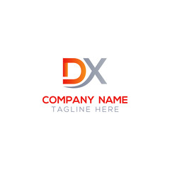 Initial DX Letter Logo With Creative Modern Business Typography Vector Template. Creative Letter DX Logo Vector.