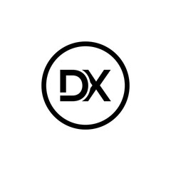 Initial DX Letter Logo With Creative Modern Business Typography Vector Template. Creative Letter DX Logo Vector.