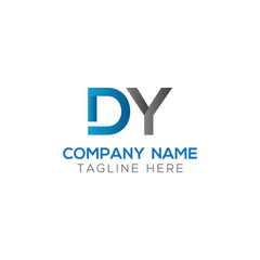 Initial DY Letter Logo With Creative Modern Business Typography Vector Template. Creative Letter DY Logo Vector.