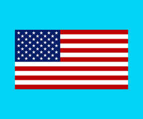 USA Flag. American Flag. Star. Vector illustration.