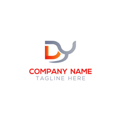Initial DY Letter Logo With Creative Modern Business Typography Vector Template. Creative Letter DY Logo Vector.