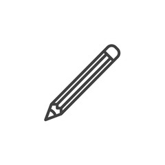 Pencil, drawing line icon. linear style sign for mobile concept and web design. pencil, art outline vector icon. Symbol, logo illustration. Vector graphics