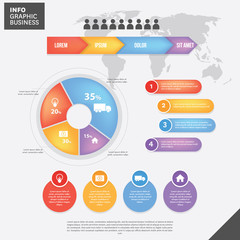 Infographic Template Business With Circle Diagram