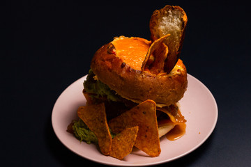 nacho burger