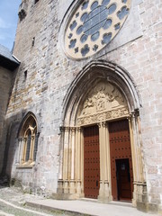 Fototapeta premium El Camino de Santiago or The Way of St.James, Journey from St.Jean Pied de Port to Roncevaux, French way, Spain カミーノデサンティアゴ フランス人の道 スペイン