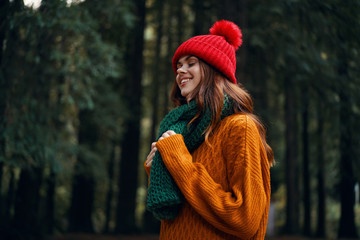 young woman in the park