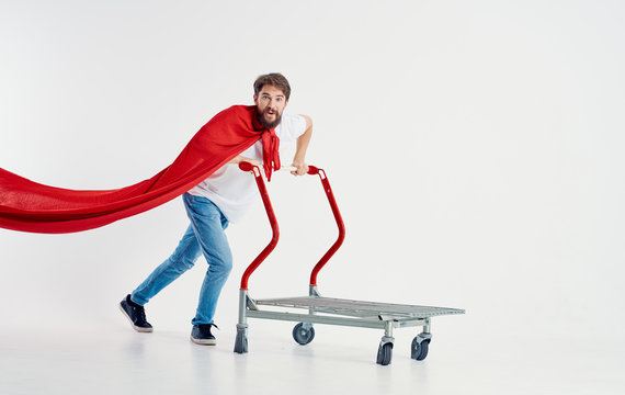 man running on treadmill