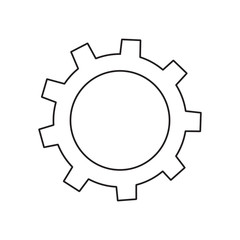 Gear icon. Design template vector