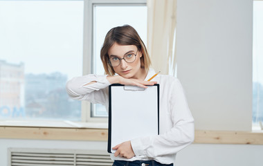 businesswoman with laptop