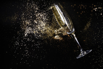 Christmas amd Happy New Year Champagne