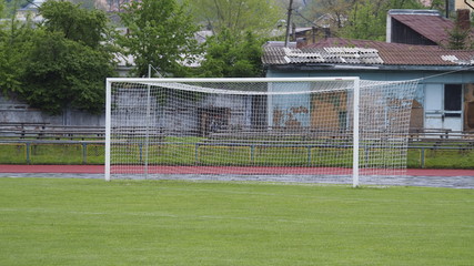 soccer field in stadium