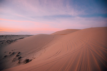 Sand dunes in Desert.