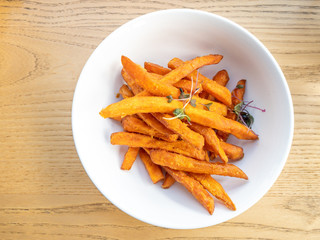 bowl of sweet potato fries