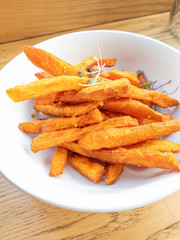 bowl of sweet potato fries