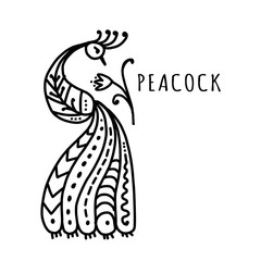 Peacock collection, ethnic style, sketch for your design