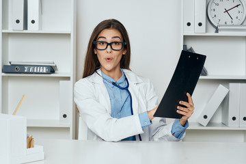 female doctor in office