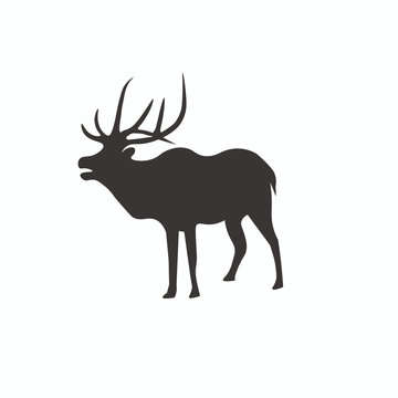 Deer Logo Animal Icon Vector
