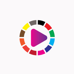 Media Logo Icon Play Video Icon