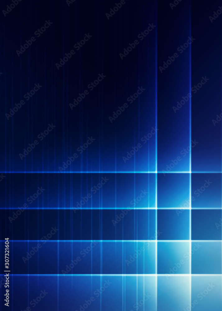 Poster dark abstract background with neon lines, glow. bright neon glow.