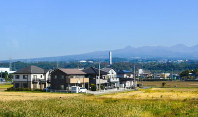 Small rural town in Gunma, Japan