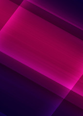 Dark abstract background with neon lines, glow. Bright neon glow.