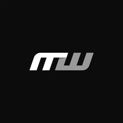 Creative letter MW logo vector illustration template, MW Logo icon