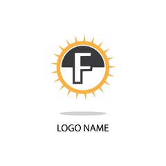 Fototapeta premium F LOGO SYMBOL VECTOR MODERN BUSINESS