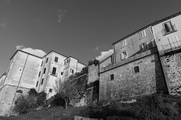 Glimpses of the historic center of Isernia, capital of the homonymous province of Molise, a...